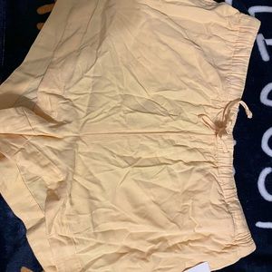 RVCA yellow shorts